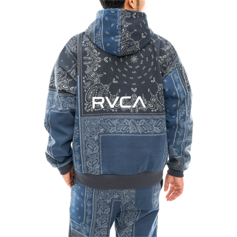 RVCA ルーカ PATCHWORK BANDANA HOODIE パーカー フーディ スウェット メンズ ボア バンダナ 総柄 撥水 防風 カジュアル スポーツ | RVCA | 06