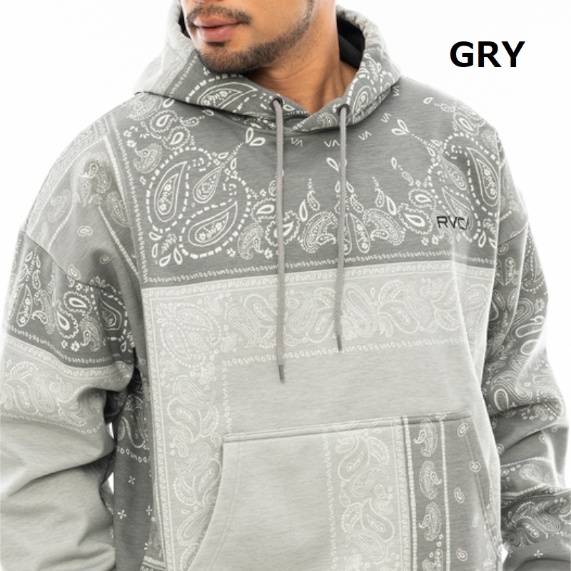 RVCA ルーカ PATCHWORK BANDANA HOODIE パーカー フーディ スウェット メンズ ボア バンダナ 総柄 撥水 防風 カジュアル スポーツ | RVCA | 02