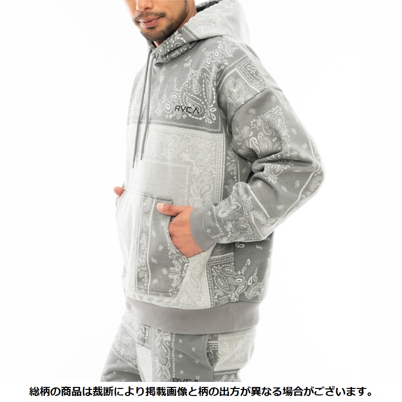 RVCA ルーカ PATCHWORK BANDANA HOODIE パーカー フーディ スウェット メンズ ボア バンダナ 総柄 撥水 防風 カジュアル スポーツ | RVCA | 07