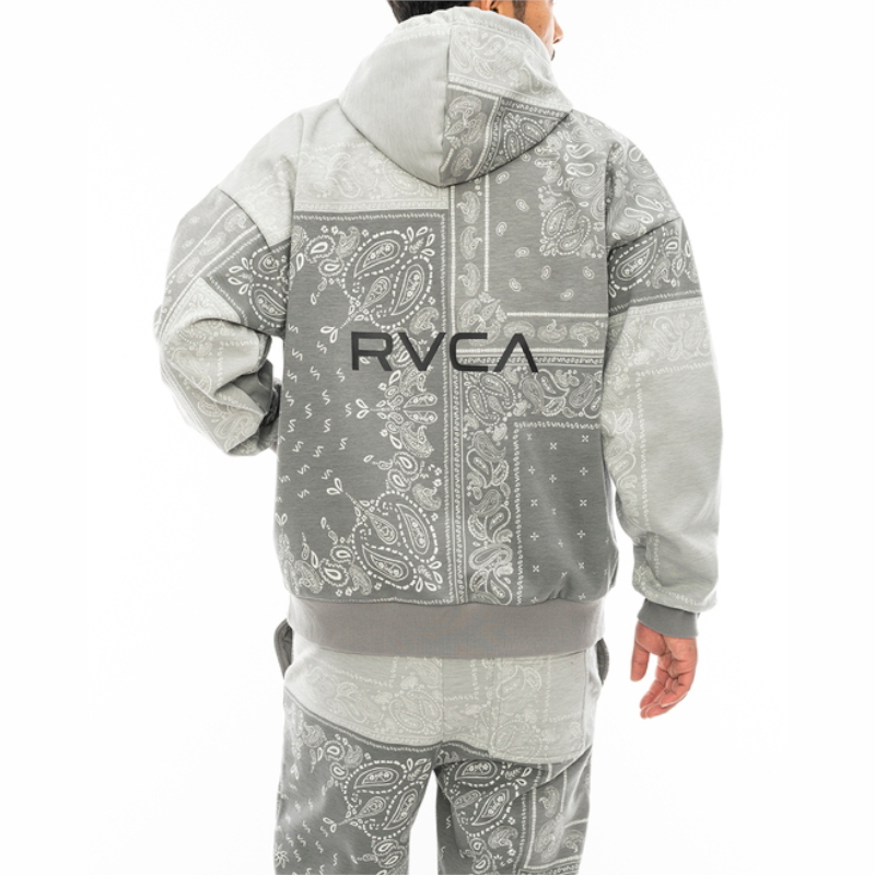 RVCA ルーカ PATCHWORK BANDANA HOODIE パーカー フーディ スウェット メンズ ボア バンダナ 総柄 撥水 防風 カジュアル スポーツ | RVCA | 08