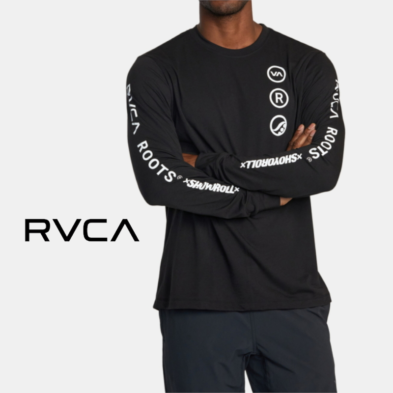 RVCA ルーカ RUOTOLO STACK LS コラボ メンズ 男性 長袖Tシャツ ロンT カットソー スポーツ ジム トレーニング | RVCA