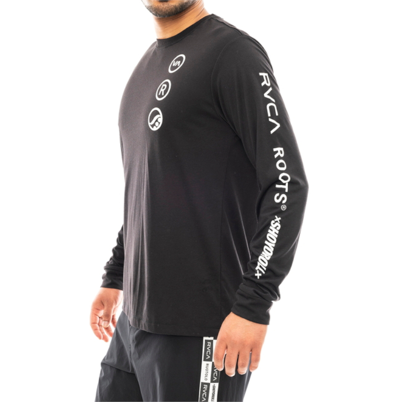RVCA ルーカ RUOTOLO STACK LS コラボ メンズ 男性 長袖Tシャツ ロンT カットソー スポーツ ジム トレーニング | RVCA | 05