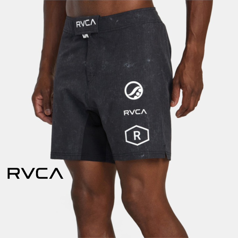 RVCA ルーカ RUOTOLO FIGHT SCRAPPER 17 ウォークショーツ メンズ 短パン ショートパンツ スポーツ ジム トレーニング コラボ SHOYOROLL｜upper-gate