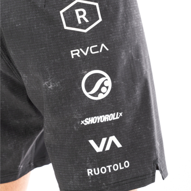 RVCA ルーカ RUOTOLO FIGHT SCRAPPER 17 ウォークショーツ メンズ 短パン ショートパンツ スポーツ ジム トレーニング  コラボ SHOYOROLL