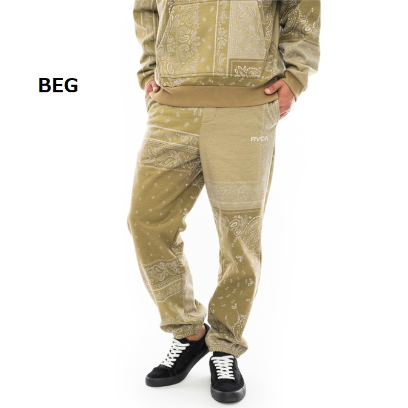 RVCA ルーカ CHECKER SWEAT PANTS スウェットパンツ メンズ 男性