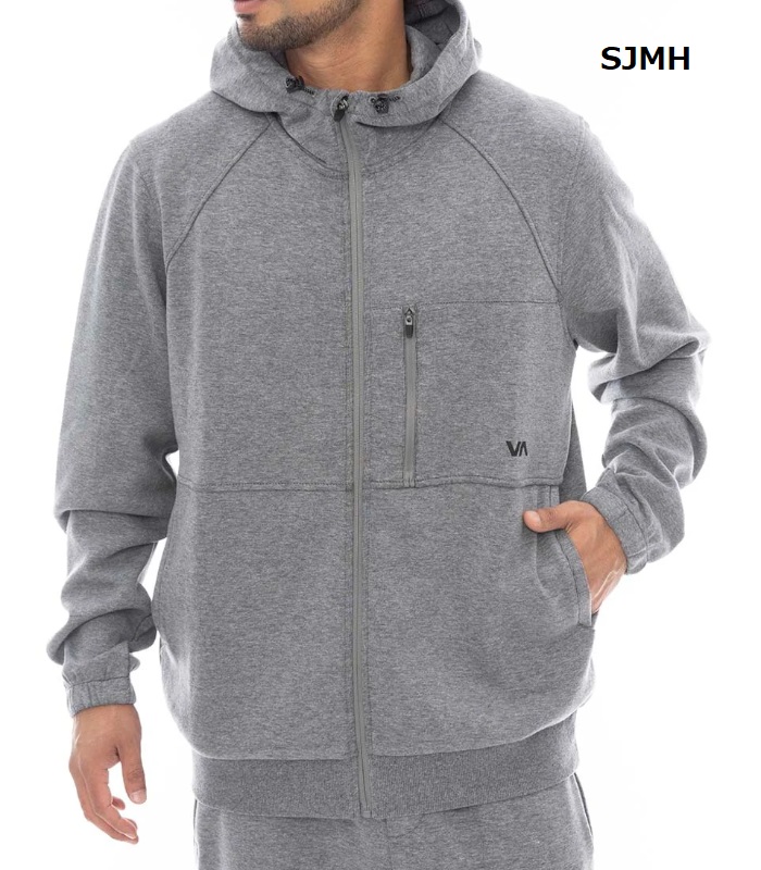 RVCA ルーカ ジップパーカー メンズ フーディ スウェット 男性 カジュアル スポーツ ジャージ ルームウェア | RVCA | 02