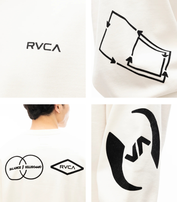 RVCA（ルーカ） STACKHOUSE CR トレーナー ユニセックス スウェット