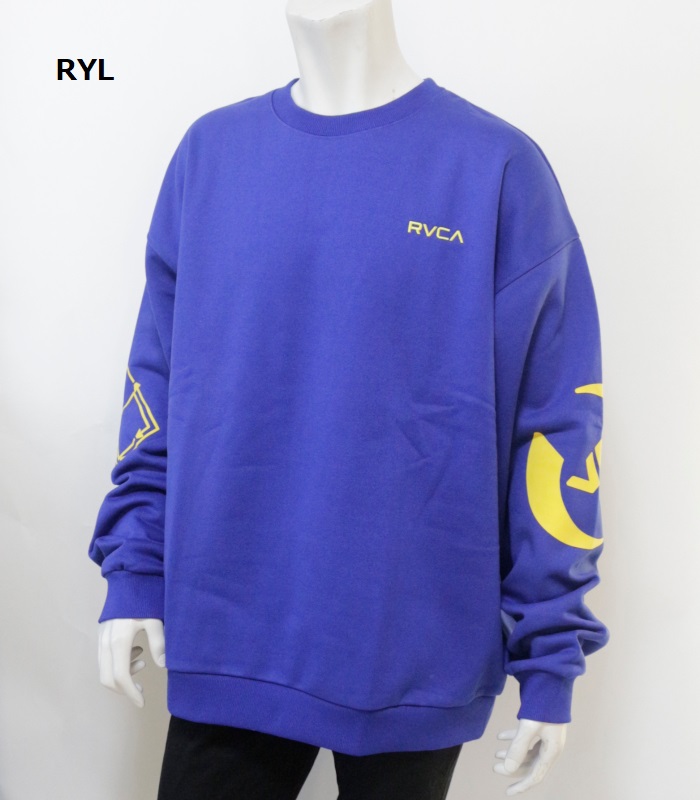 RVCA ルーカ STACKHOUSE CR トレーナー ユニセックス スウェット 長袖 カジュアル ストリート オーバーサイズ ルーズシルエット | RVCA | 02