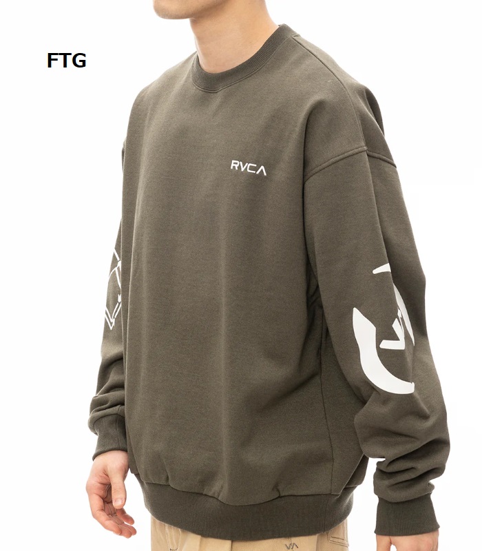 RVCA ルーカ STACKHOUSE CR トレーナー ユニセックス スウェット 長袖 カジュアル ストリート オーバーサイズ ルーズシルエット | RVCA | 04