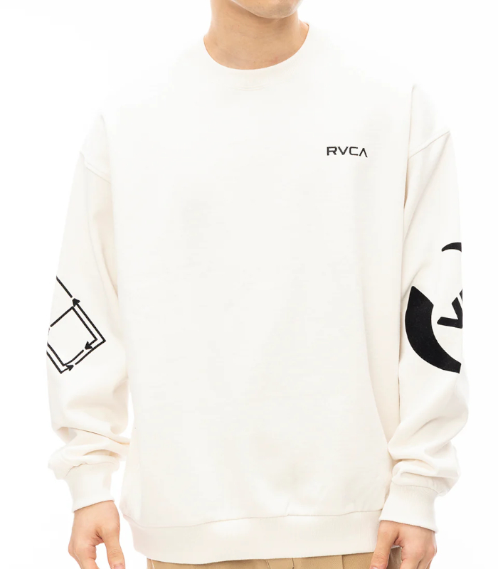 RVCA ルーカ STACKHOUSE CR トレーナー ユニセックス スウェット 長袖 カジュアル ストリート オーバーサイズ ルーズシルエット | RVCA | 08