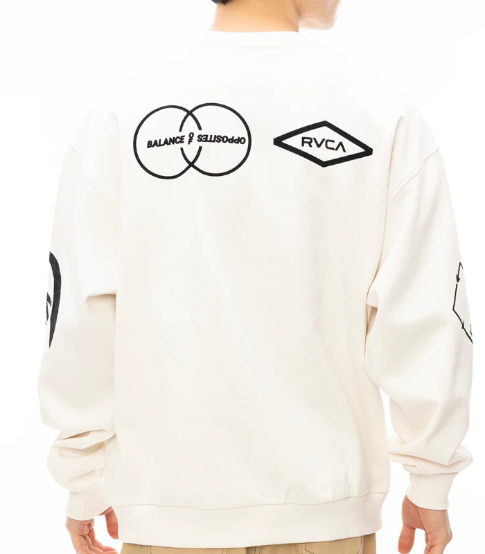 RVCA ルーカ STACKHOUSE CR トレーナー ユニセックス スウェット 長袖 カジュアル ストリート オーバーサイズ ルーズシルエット | RVCA | 09