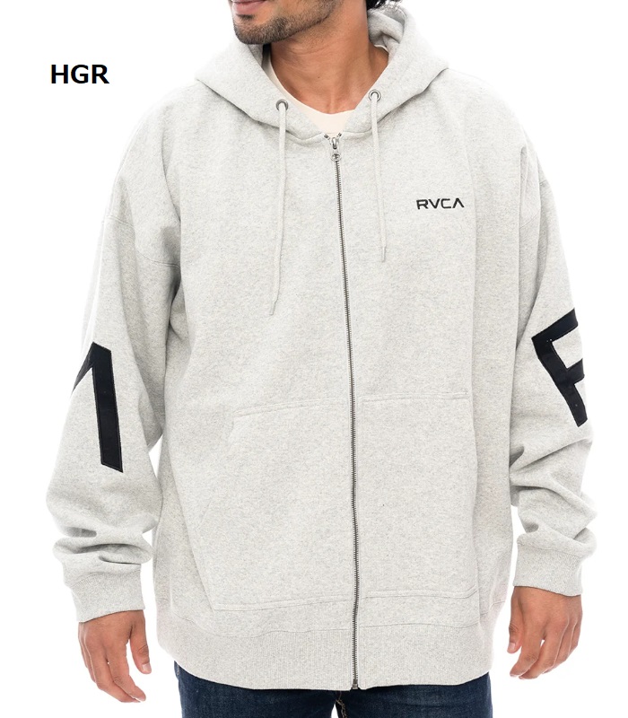 RVCA ルーカ ジップパーカー ユニセックス スウェット オーバーサイズ フーディ ルーズシルエット カジュアル ストリート | RVCA | 02