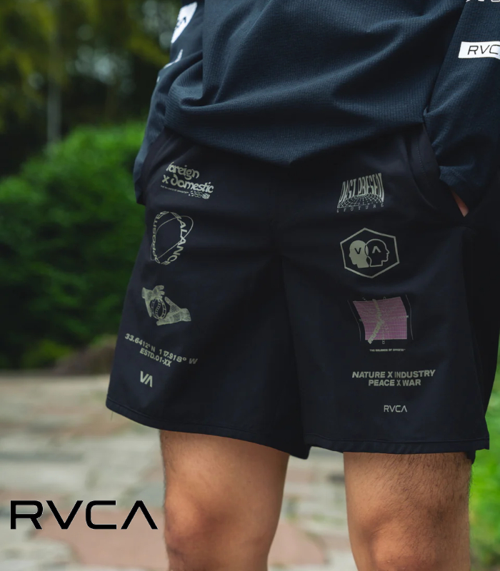 RVCA ルーカ MULTI YOGGER SHORTS ウォークパンツ メンズ 短パン ショートパンツ 男性 スポーツ ジム トレーニング 運動 ウォーキング ランニング | RVCA