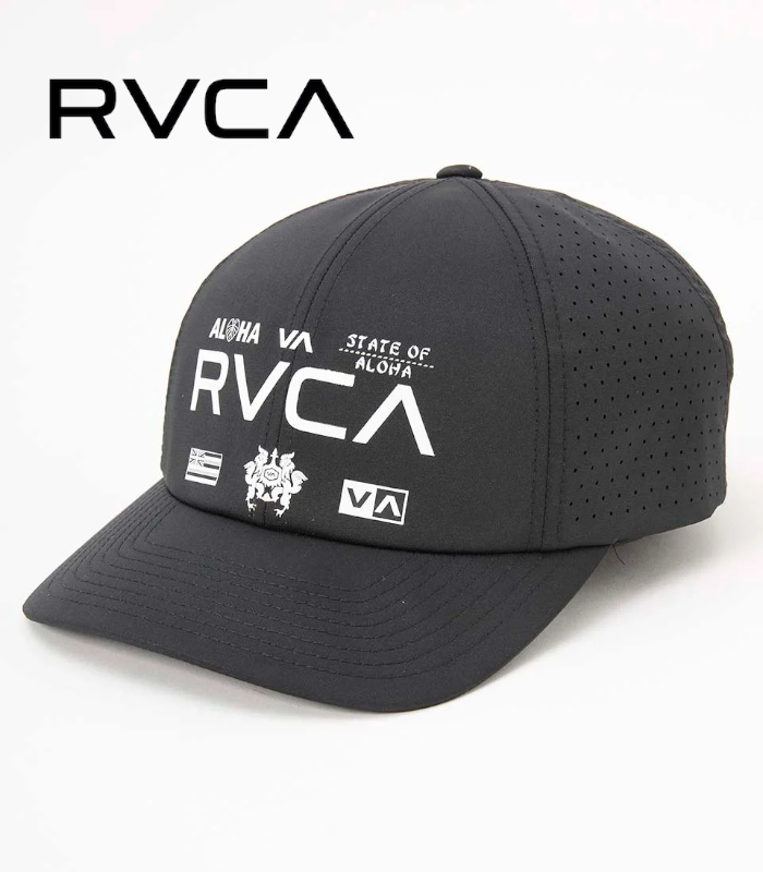 RVCA SPORT ルーカスポーツ パンチングキャップ ユニセックス 帽子 フリーサイズ ストレッチ カジュアル ロゴ プレゼント | RVCA