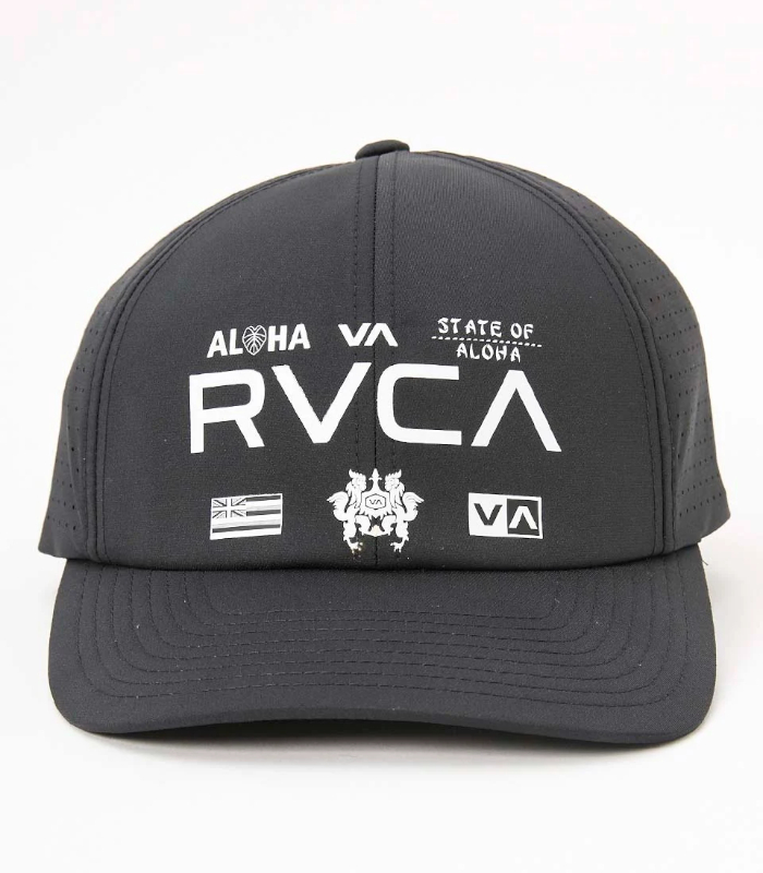 RVCA SPORT ルーカスポーツ パンチングキャップ ユニセックス 帽子 フリーサイズ ストレッチ カジュアル ロゴ プレゼント | RVCA | 01