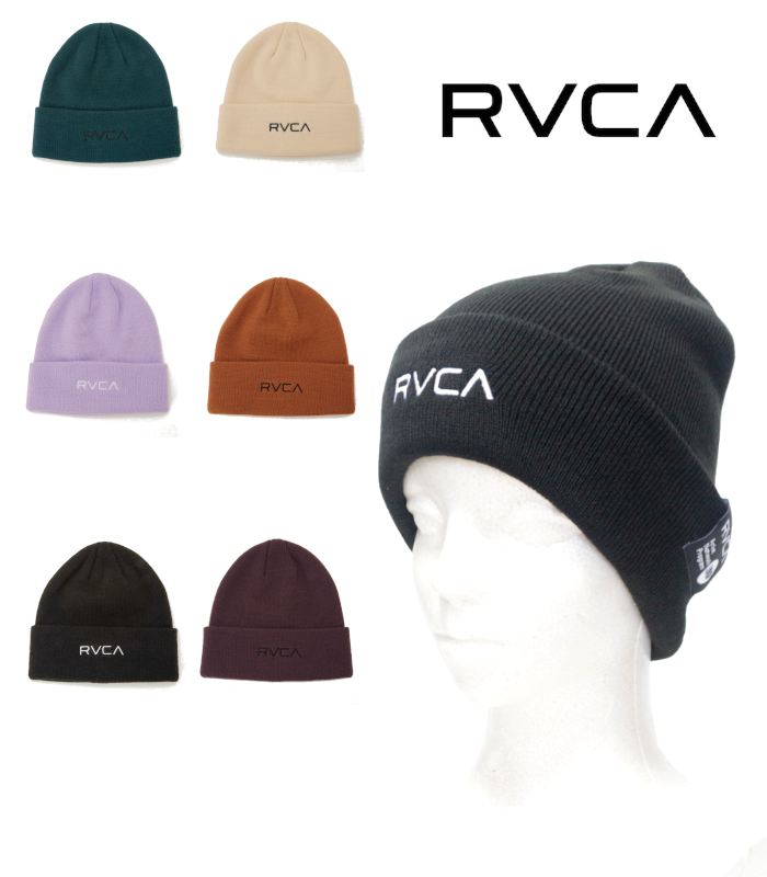 RVCA ルーカ ニット帽 ユニセックス カジュアル 秋冬 ビーニー フリーサイズ シンプル プレゼント ニットキャップ | RVCA