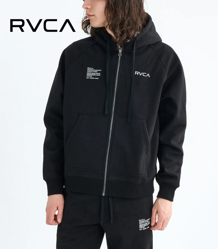 RVCA ルーカ NEW BOX ZIP WRWB HD パーカー スウェット 男性 フーディ カジュアル スポーツ ルームウェア ジャージ 部屋着 | RVCA