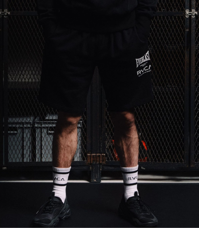 RVCA SPORT ルーカ スポーツ RVCA×EVERLAST SHORTS ショートパンツ メンズ スウェット ハーフパンツ ジャージ 短パン カジュアル ルームウェア | RVCA