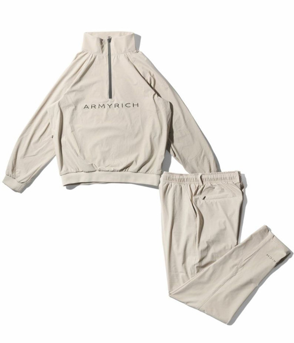 ARMYRICH アーミーリッチ 撥水ナイロンハーフジッププルオーバー