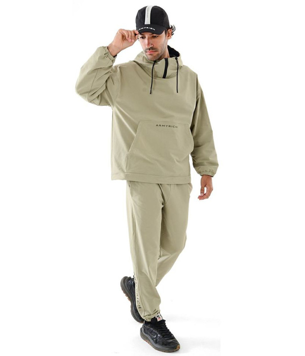 ARMYRICH アーミーリッチ 撥水アノラックパーカーセットアップ メンズ