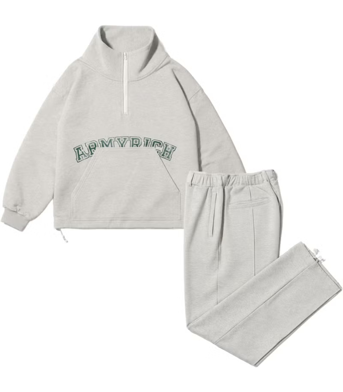 ARMYRICH アーミーリッチ スウェットハーフジップセットアップ メンズ