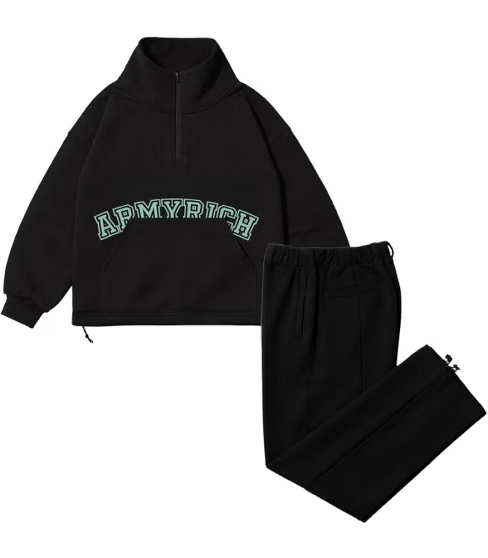 ARMYRICH アーミーリッチ スウェットハーフジップセットアップ メンズ