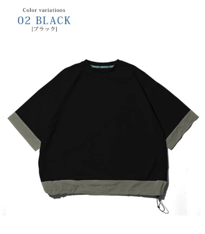 ARMYRICH アーミーリッチ ドローコード付きワイドTシャツ ユニセックス 半袖 カットソー ルーズ カジュアル スポーツ ストリート |  | 02