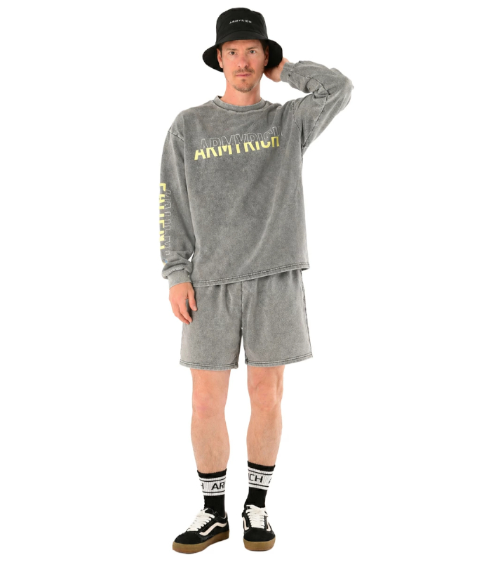 ARMYRICH アーミーリッチ ピグメント加工ロングTシャツセットアップ メンズ 上下セット カジュアル スポーツ ジム トレーニング ルームウェア |  | 07