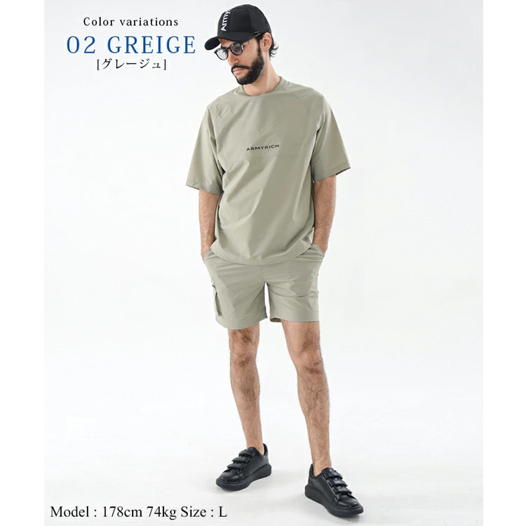 [HYDROGEN] 半袖 Tシャツ & ハーフパンツ セットアップ R5834 Hydrogen(ハイドロゲン) セットアップ(メンズ) - 海外通販のBUYMA