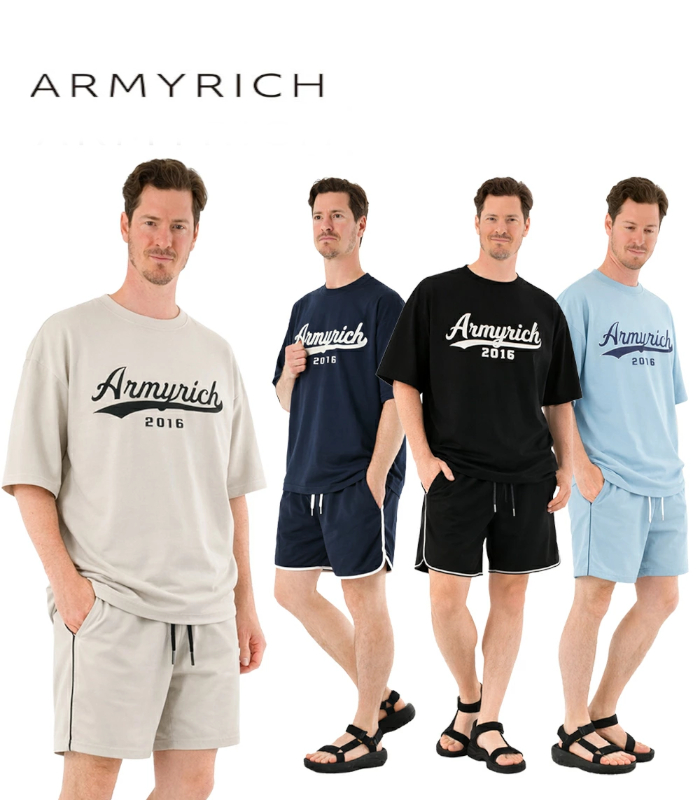 ARMYRICH アーミーリッチ ベースボールロゴTシャツセットアップ メンズ