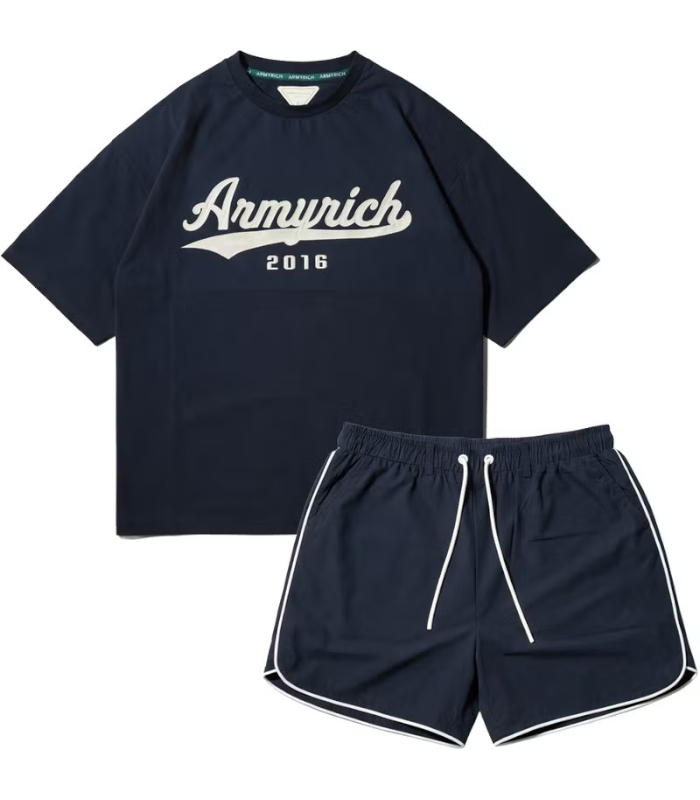 ARMYRICH アーミーリッチ ベースボールロゴTシャツセットアップ メンズ 上下セット カジュアル スポーツ ジム トレーニング ルームウェア |  | 03