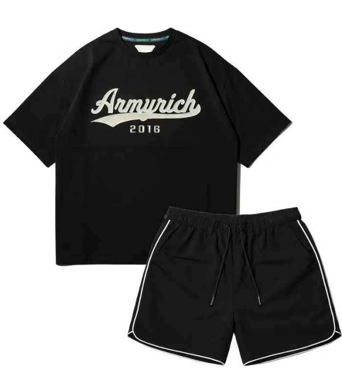 ARMYRICH アーミーリッチ ベースボールロゴTシャツセットアップ メンズ 上下セット カジュアル スポーツ ジム トレーニング ルームウェア |  | 01