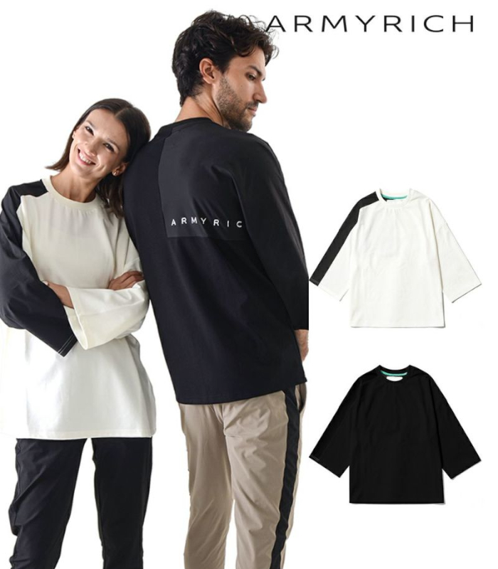 ARMYRICH アーミーリッチ ロンT Lサイズ ARMYRICH アーミーリッチ 大きいサイズ ナイロン切替