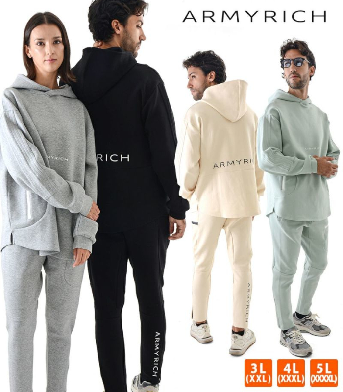 ARMYRICH アーミーリッチ 大きいサイズ ボンディングパーカー