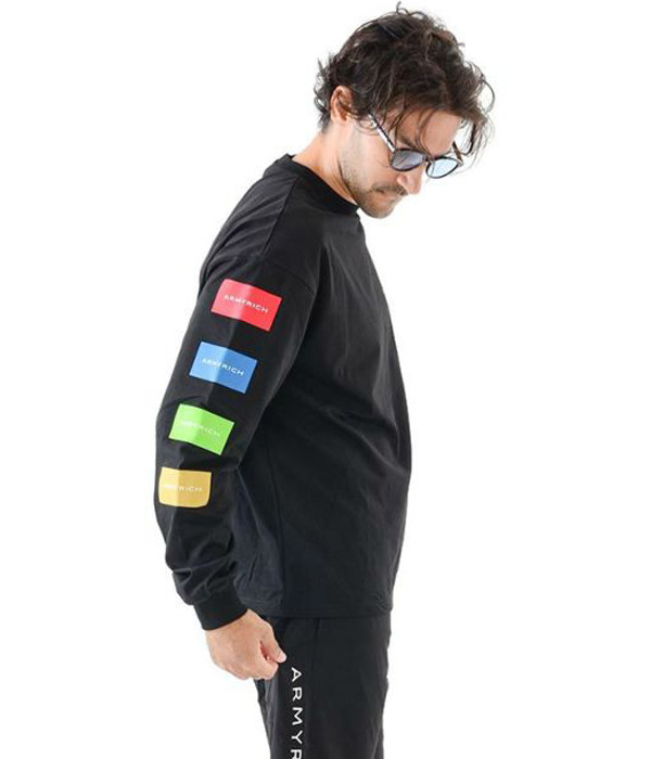 ARMYRICH アーミーリッチ 袖プリント ロングTシャツ 長袖 ブランド