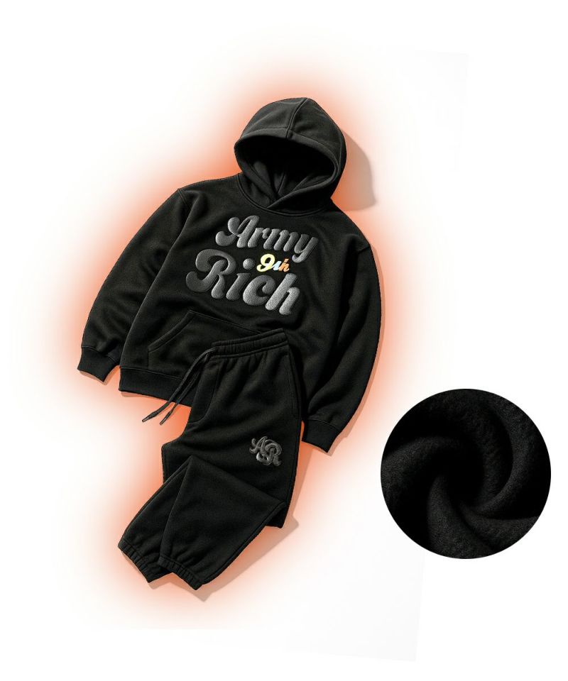 ARMYRICH アーミーリッチ レザーワッペン裏起毛スウェットセットアップ 上下セット メンズコーデ おしゃれ かわいい ブランド |  | 03