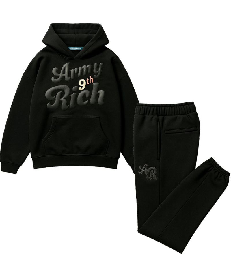 ARMYRICH アーミーリッチ レザーワッペン裏起毛スウェットセットアップ 上下セット メンズコーデ おしゃれ かわいい ブランド |  | 05