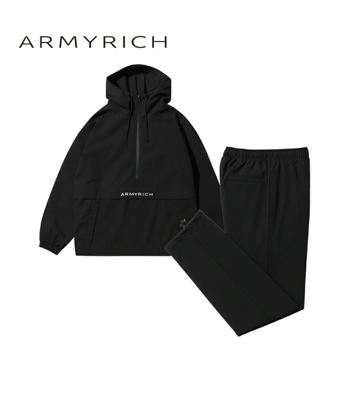 ARMYRICH アーミーリッチ ヘビーナイロンアノラックパーカーセットアップ メンズ ジャージ カジュアル スポーツ 上下セット | 