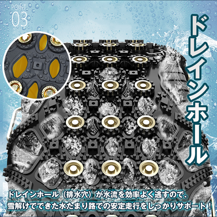 非金属タイヤチェーン 雪道 スリップ 事故 悪路 スノーチェーン 雪道走行 非金属 プラスチック 車便利 グッズ 車用品 凍結 |  | 04