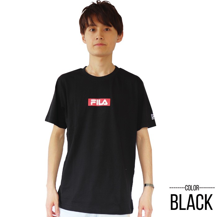 フィラ Tシャツ Men's ボックスロゴプリントTシャツ 半袖 tシャツ ロゴ メンズ レディース | FILA | 01
