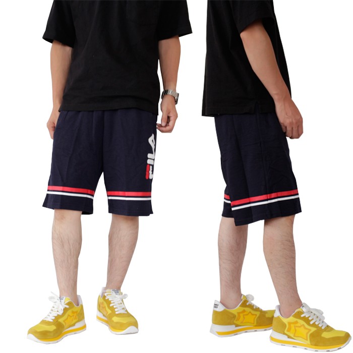 FILA フィラ ラインプリントミニ裏毛ハーフパンツ ブランド スポーツ メンズ レディース M L XL XXL |  | 02