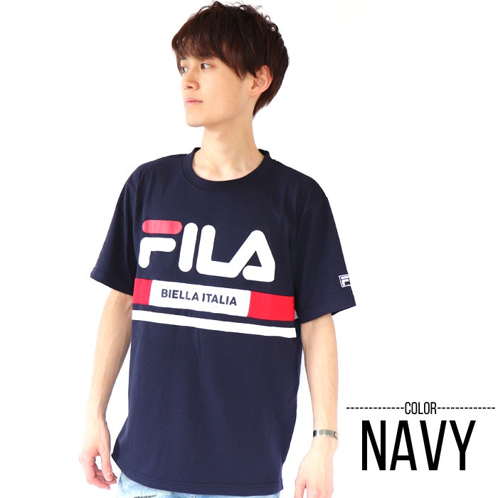 FILA Tシャツ Men's 切替ラインロゴTシャツ 半袖 トップス ウィメンズ | FILA | 02