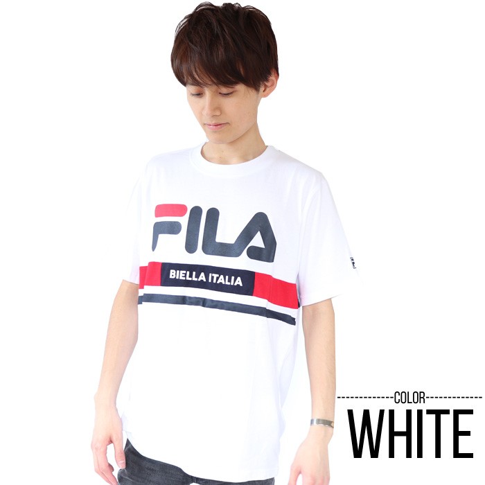FILA Tシャツ Men's 切替ラインロゴTシャツ 半袖 トップス ウィメンズ | FILA | 03