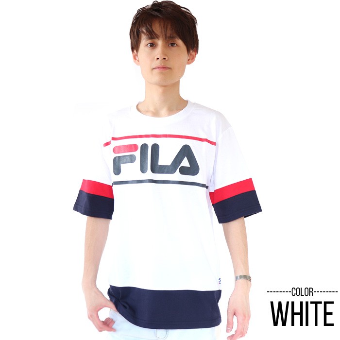 FILA フィラ メンズ レディース Tシャツ Men's 袖バイカラーTシャツ tee トップス スポーツ XL XXL 2L 3L | FILA | 03