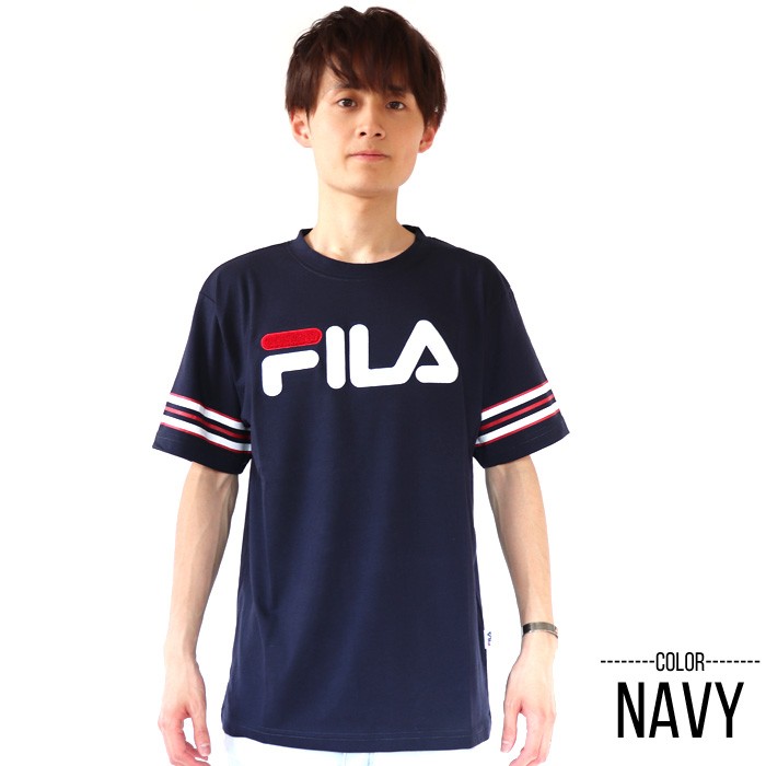 FILA フィラ Tシャツ Men's サガラワッペンTシャツ 半袖 トップス | FILA | 02