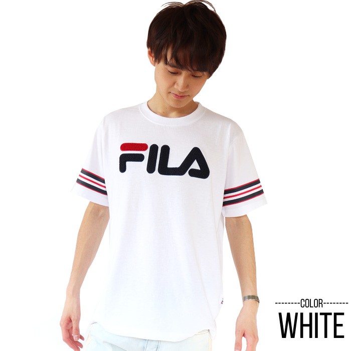 FILA フィラ Tシャツ Men's サガラワッペンTシャツ 半袖 トップス | FILA | 03