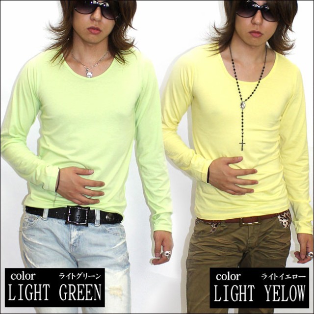 GLESS グレス Tシャツ Uネック無地ロンT カットソー トップス メンズ おしゃれ 長袖 秋 冬 春 無地 メンズファッション S M L XL |  | 09