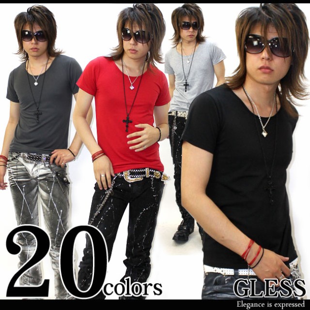 GLESS グレス 半袖Tシャツ カットソー トップス メンズ おしゃれ 半袖 春 夏 秋 無地 メンズファッション S M L | 