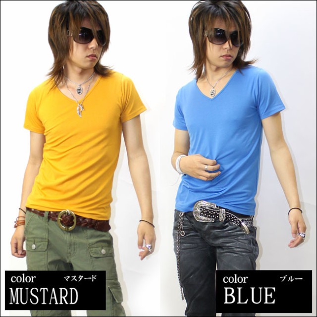 GLESS グレス 半袖Vネック無地 Tシャツ カットソー トップス メンズ おしゃれ 半袖 春 夏 秋 無地 メンズファッション M L |  | 10