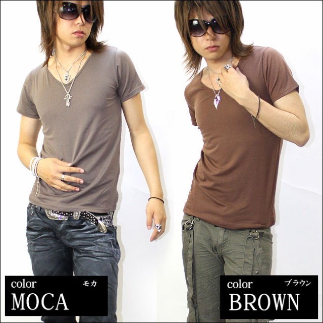 GLESS グレス 半袖Vネック無地 Tシャツ カットソー トップス メンズ おしゃれ 半袖 春 夏 秋 無地 メンズファッション M L |  | 03